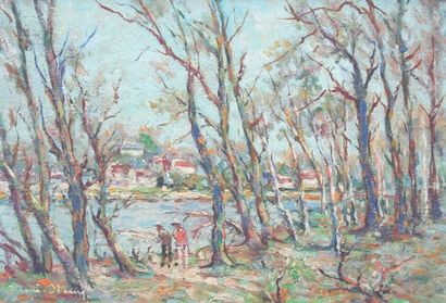 Henri STENN (1903-1993)
Bords de l'île à...