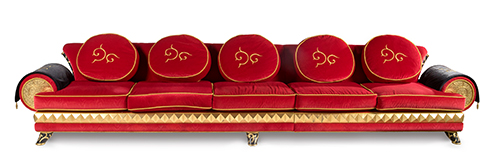 Auction - COLOMBOSTILE DESIGN, MILANO - A five-seat sofa ‘XXI Secolo - Un Mondo Aperto’ model, ‘Eclettico’ collection