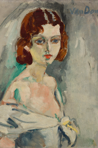 Exposition Drouot - Kees VAN DONGEN (1877-1968) Portrait de Lulu - Christophe Joron-Derem