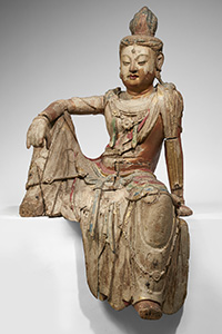 CHINE - Dynastie Song (960-1279)  Importante statue de Guanyin