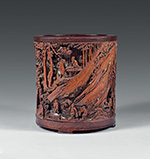 1 574 950 € CHINE, époque Kangxi (1662-1722) Porte-pinceaux bitong