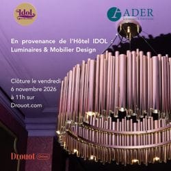 [VENTE EN LIGNE] En provenance de l'Hôtel IDOL (Paris 8ème) : Luminaires & Mobilier Design
