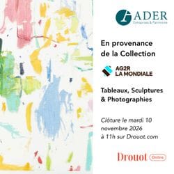 [VENTE EN PREPARATION] En provenance de la collection AG2R La Mondiale : Tableaux, Photographies & Sculptures