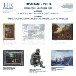 JEWELRY, SILVERWARE, FASHION, PAINTINGS, OBJECTS OF ART, FURNITURE, RUGS from the 18th to the 20th centuries