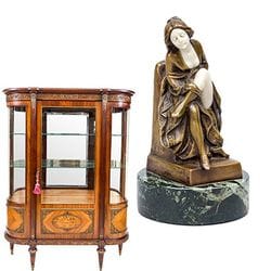 182e vente aux enchères – Objets de collection, 2e partie : sculptures, mobilier, tapis