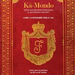 Livres rares et précieux du XVIe au XXe siècles (manuscrits, curiosa, illustrés Art déco, fonds André Maurois...).