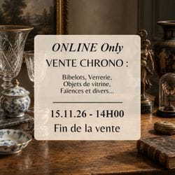 ONLINE : Bibelots, Verrerie, Objets de Vitrines, Faïences...