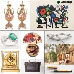 12 NOVEMBRE 2026, 16 h 30. VENTE AUX ENCHÈRES EN PRÉSENTIEL de bijoux, montres, stylos, porte-crayons, objets de collection, meubles, sculptures, peintures et œuvres graphiques