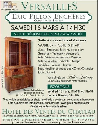 Tableaux, mobilier et objets d'art