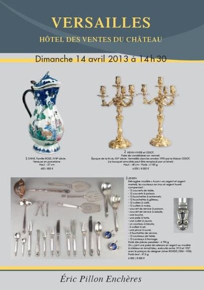 ARGENTERIE – BIJOUX  – CHINE ARTS D’ASIE – PORCELAINES