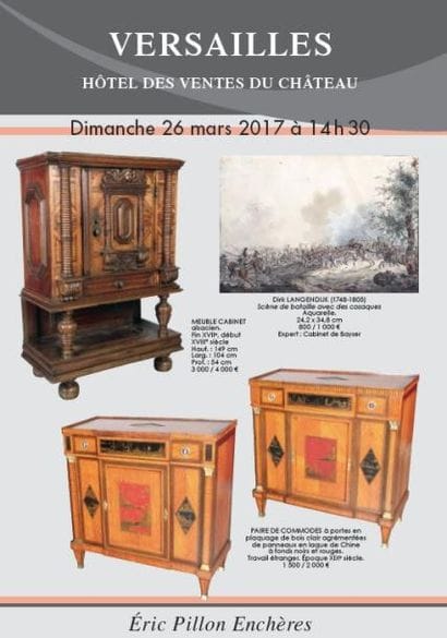 Tableaux anciens - Gravures - Dessins - Arts de la table – Argenterie Objets d’art - Mobilier XVIIIe et XIXe
