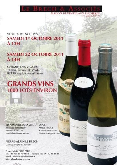 Grands vins et spiritueux - vente live