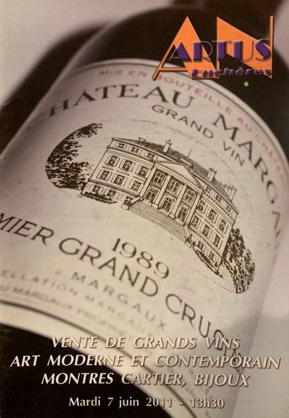 VENTE DE GRANDS VINS | ART MODERNE & CONTEMPORAIN | MONTRES CARTIER & BIJOUX