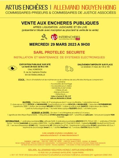 SARL PROTELEC SECURITE | INSTALLATION ET MAINTENANCE DE SYSTEMES ELECTRONIQUES