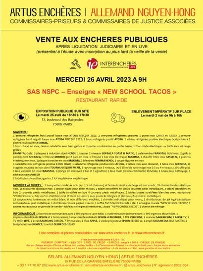 SAS NSPC - Enseigne 