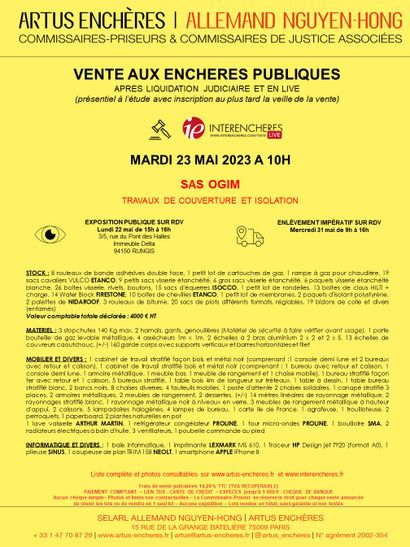 SAS OGIM | TRAVAUX DE COUVERTURE ET ISOLATION