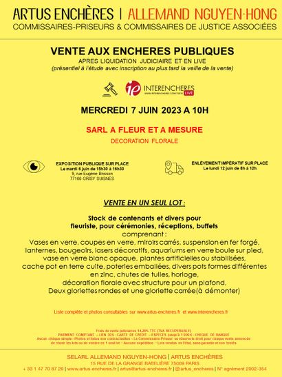 SARL A FLEUR ET A MESURE | DECORATION FLORALE
