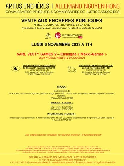 SARL VESTY GAMES 2 - Enseigne 