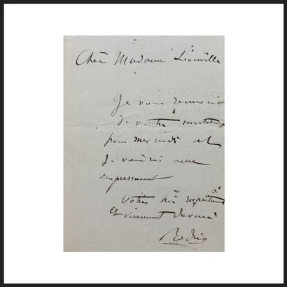 AUTOGRAPHES & MANUSCRITS, de Berlioz à Leonor Fini, deux siècles d'autographes et de création