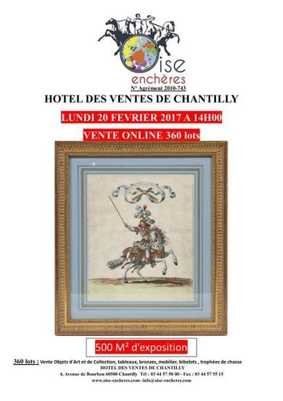 Vente Objets d'Art et de Collection, tableaux, bronzes, mobilier, bibelots, trophées de chasse