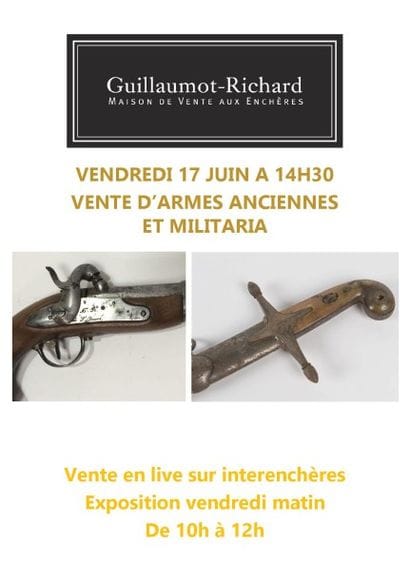 ARMES ANCIENNES ET MILITARIA