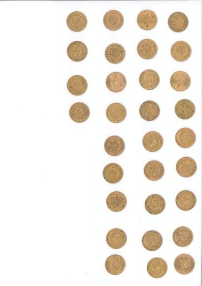 Pièces d'or, billets et vente courante