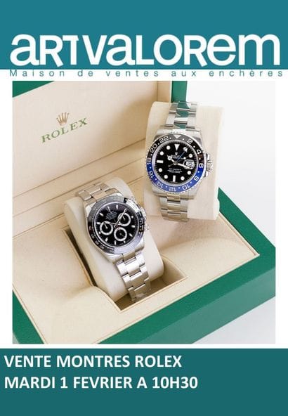 VENTE DE DEUX MONTRES ROLEX 