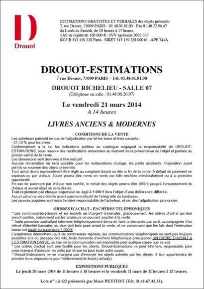 LIVRES ANCIENS & MODERNES, Tableaux, mobilier et objets d'art