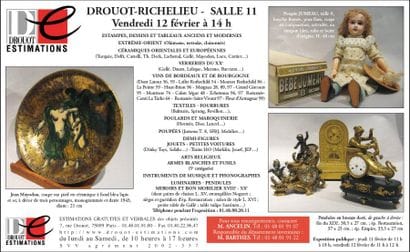  Inst. Musique & Jouets - Armes  & Fourrures et Meuble et objets d'art
