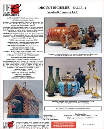 Vins & Objets d’Art & Généraliste