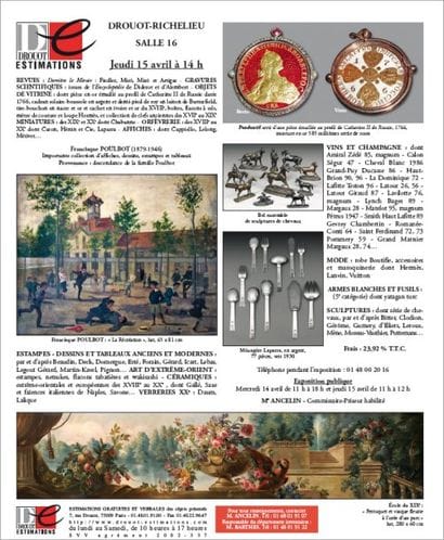 Tableaux, meuble et objets d'art, vins