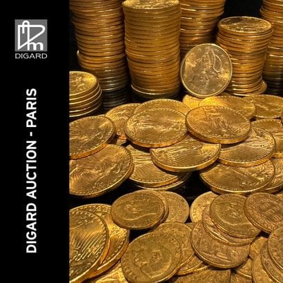 Ingots, Gold coins (Dollars, Francs and various)
