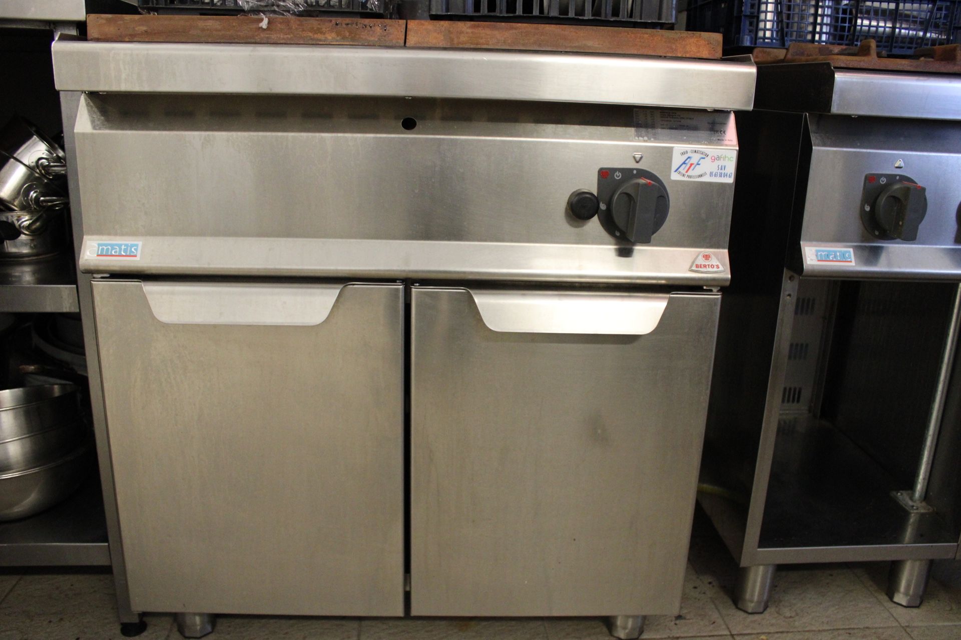 Null BERTO'S AMATIS cooktop, stainless steel (80x75x 87), double door at bottom,&hellip;