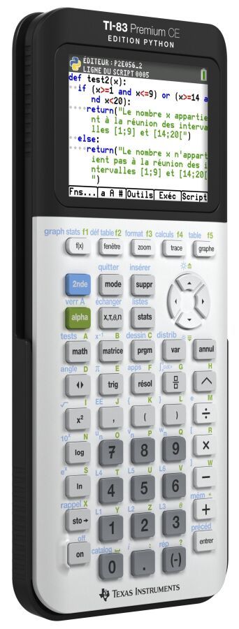 Null Calculatrice scientifique TEXAS INSTRUMENTS TI-83 Premium CE PYTHON [592544&hellip;