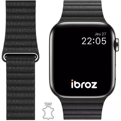 Null Bracelet IBROZ Apple Watch Cuir Loop 38/40/41mm noir [591834] 3700539525018&hellip;