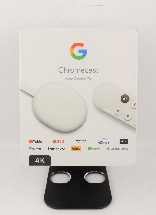 Null GOOGLE - Chromecast 4K Multimedia Gateway with Google TV Color White - FUNC&hellip;