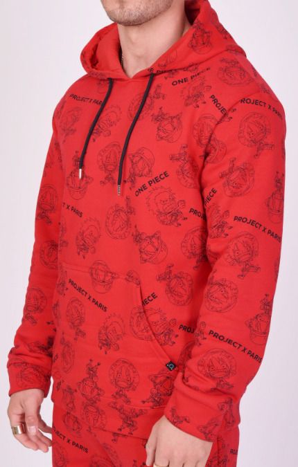 Null PROJECT X PARIS - One Piece All Over Hoodie 2120124 Size M Color Red - FUNC&hellip;