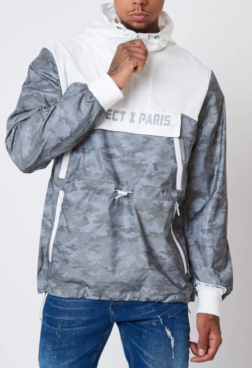 Null PROJECT X PARIS - Coupe-vent à Capuche motif Camouflage "CAMO REFLECT" 2020&hellip;
