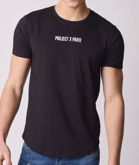 Null PROJECT X PARIS - Basic Logo Embroidery Tee 2110158 Size XS Color Black - F&hellip;