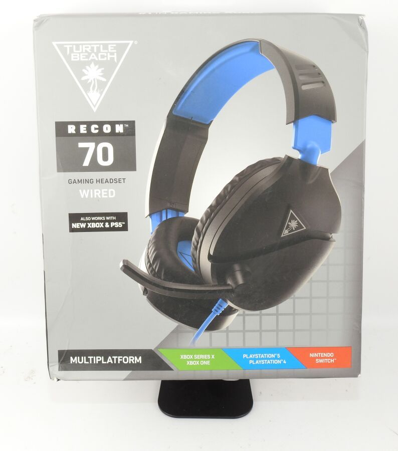 Null TURTLE BEACH - Wired Gaming Headset Recon 70 Multi-Platform Blue and Black &hellip;
