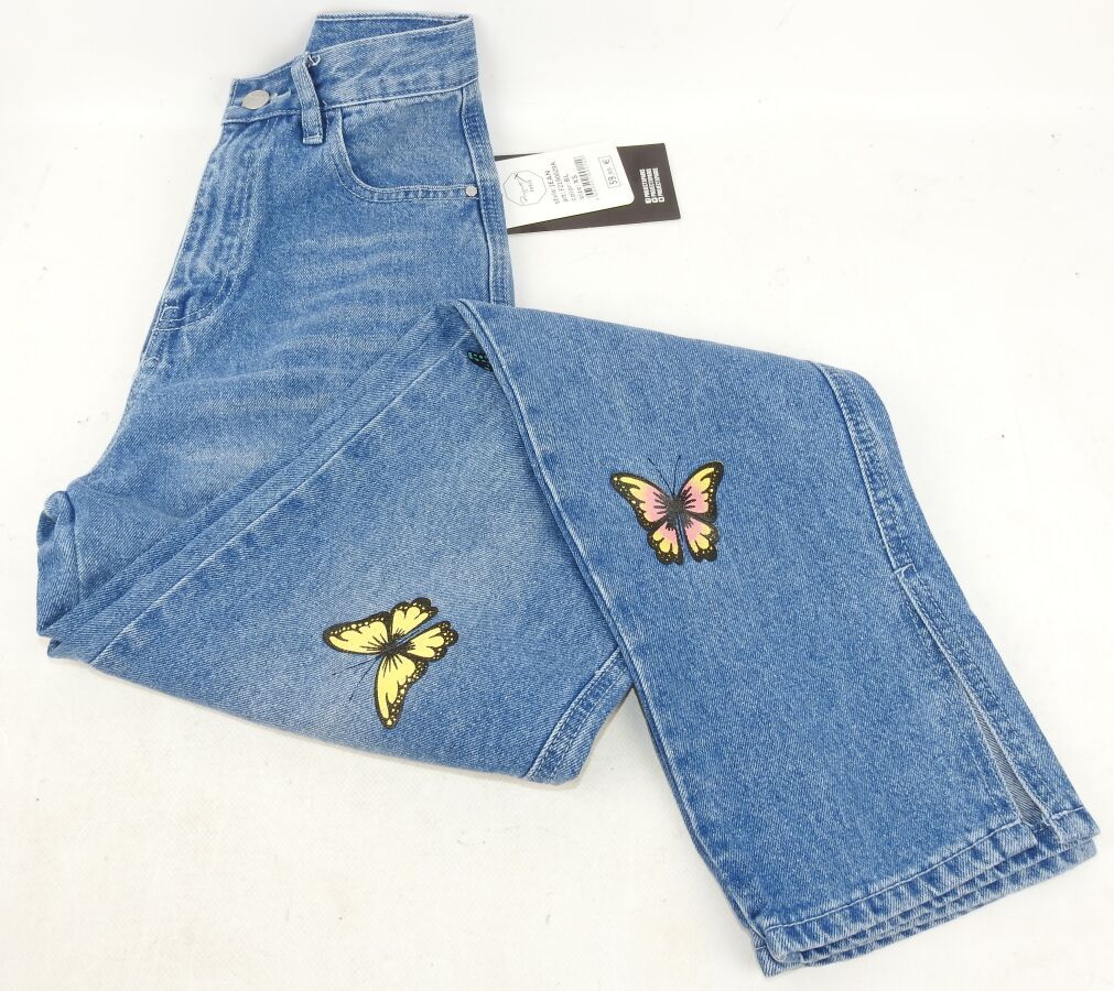 Null PROJECT X PARIS - Butterfly Jeans Different Colors 2190029 Size XS Color Bl&hellip;