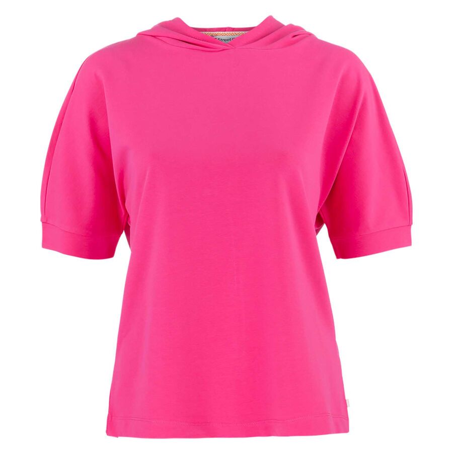 Null STREET ONE - Tee-shirt à capuche 317584 Taille 38 - Coloris Rose - FONCTION&hellip;