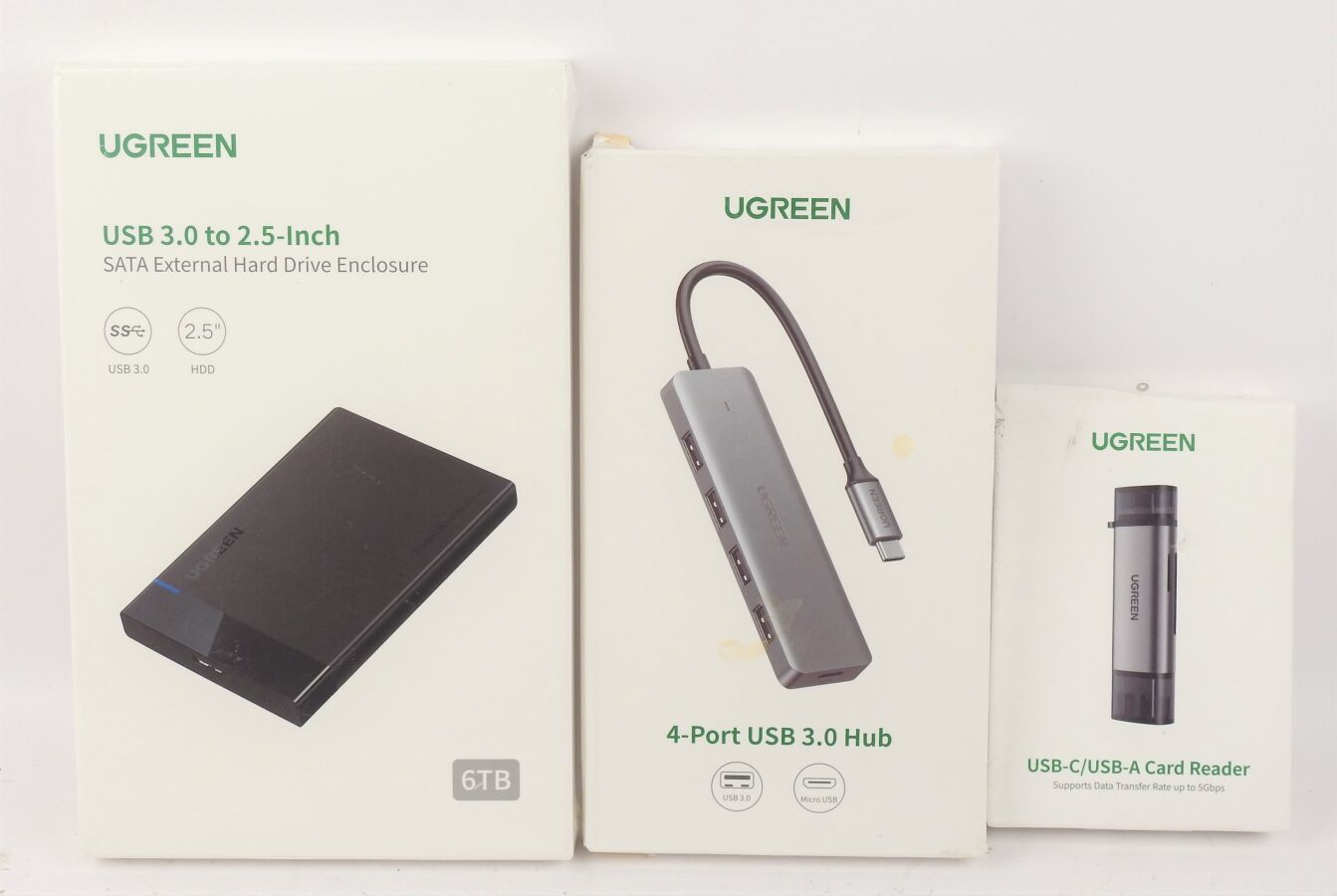 Null UGREEN - Lot de 3 Pièces - Boîtier Externe USB 3.0 pour Disque Dur 2,5" + H&hellip;