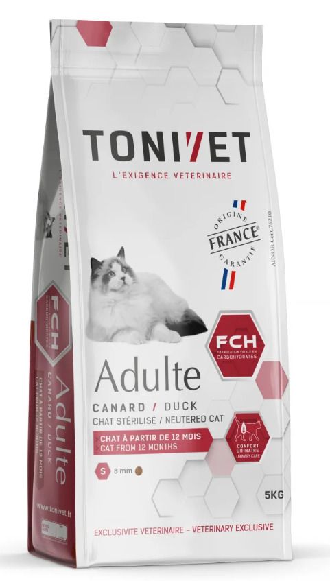 Null TONIVET - 5kg Bag of Duck Food for Sterilized Adult Cat - FUNCTIONAL (Brand&hellip;