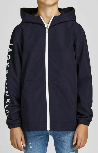 Null JACK&JONES - Colourblocking Junior Jacket with Hood Size 12 Years Navy Blue&hellip;