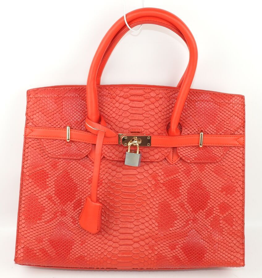 Null BRANDLESS - Synthetic Leather Crocodile Handbag Red Color - FUNCTIONAL (Bra&hellip;