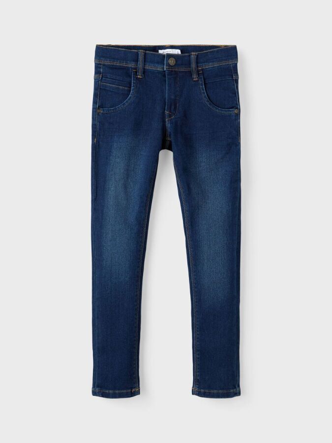 Null NAME IT - Pantalon Jeans Skinny en Denim Taille 8 ans Coloris Bleu - FONCTI&hellip;