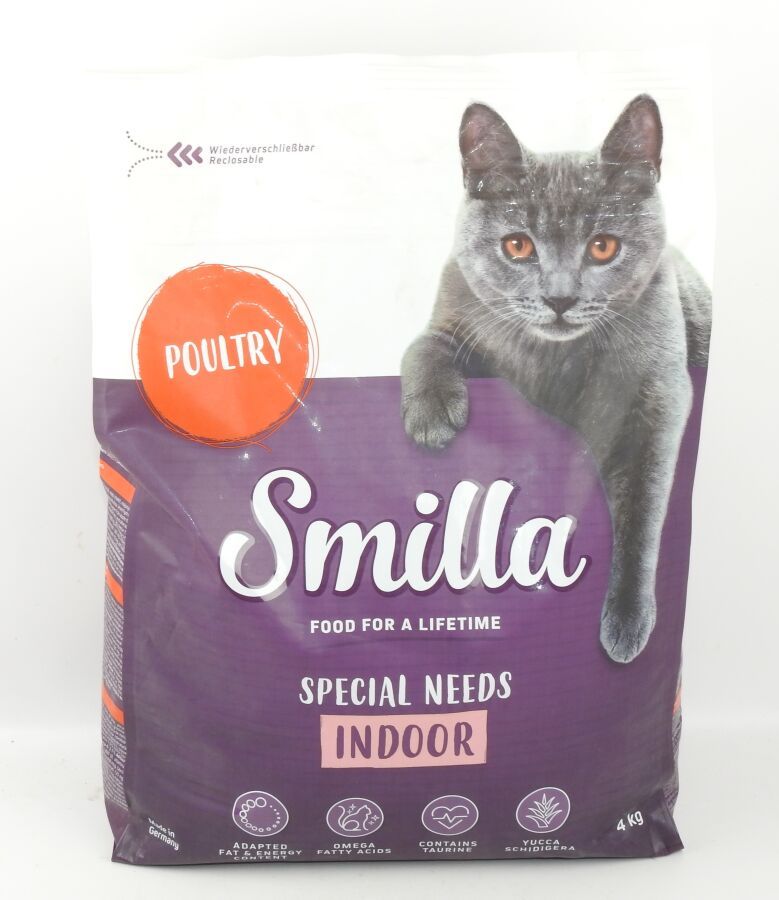 Null SMILLA - Sac de 4kg de Croquettes Adult Indoor pour Chats d'Interieur - FON&hellip;