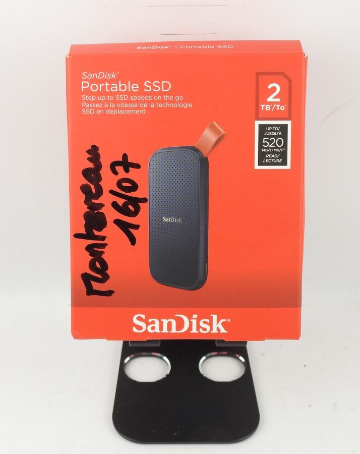 SANDISK - Disque SSD Externe 2To USB-C 520Mo/s SDSSDE30-…