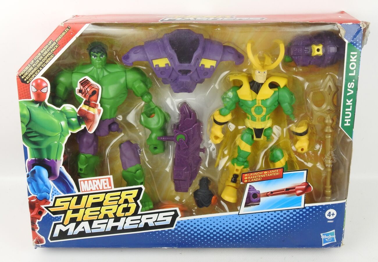Null HASBRO - Coffret Super Hero Mashers Marvel Hulk vs Loki - FONCTIONNEL (Prod&hellip;